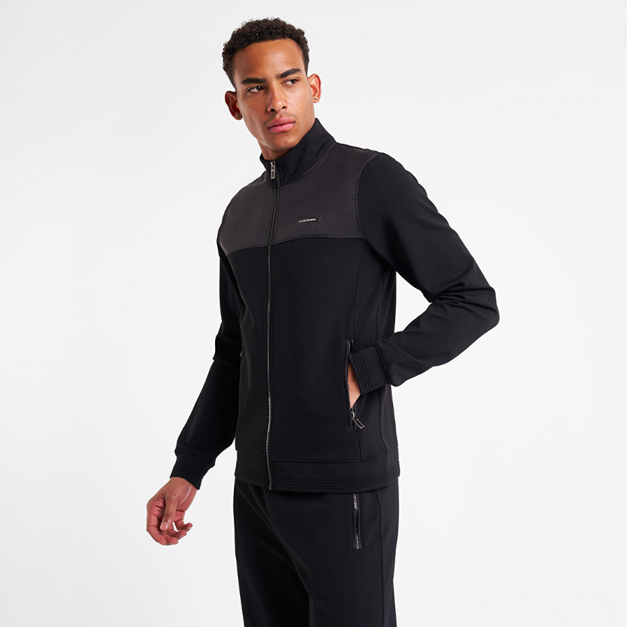 Lescon Erkek Fermuarlı Sweatshirt 25N-1161 Siyah