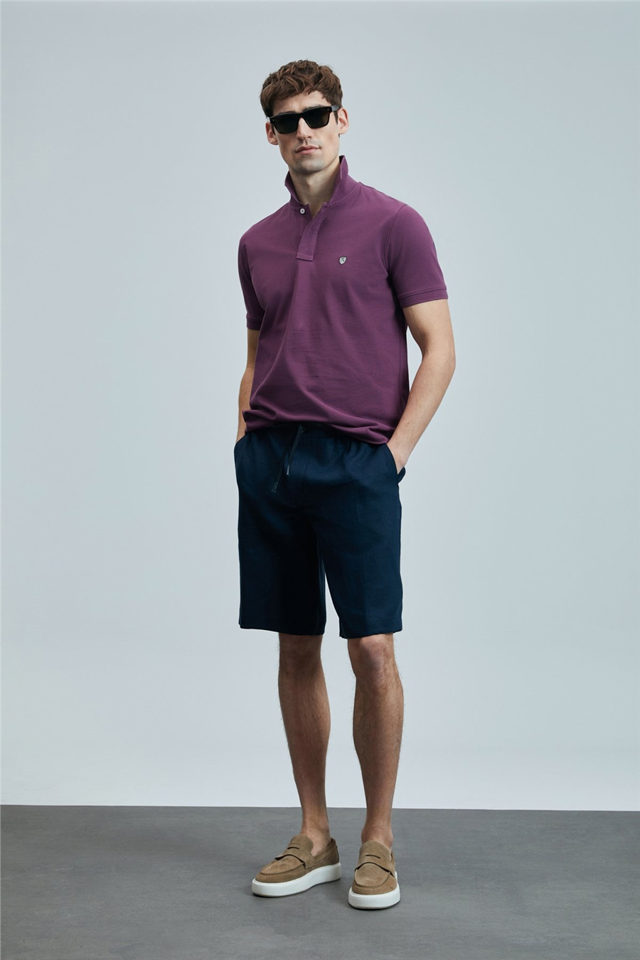Lufian 111040206 Laon Erkek Polo Tişört Bordo