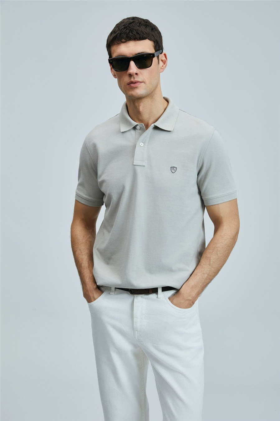 Lufian 111040206 Laon Erkek Polo Tişört Bej