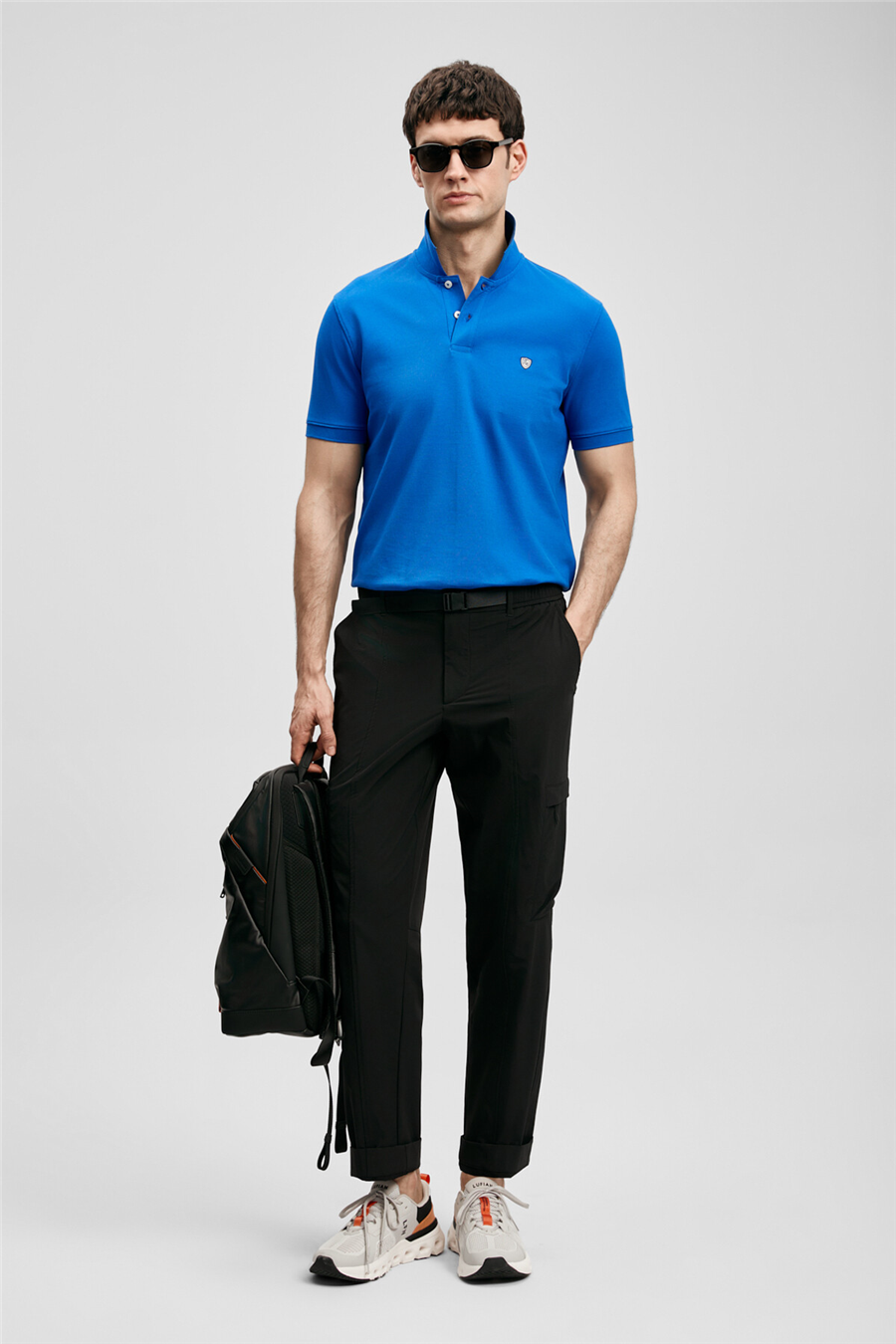 Lufian 111040230 Laon Erkek Polo Tişört Saks