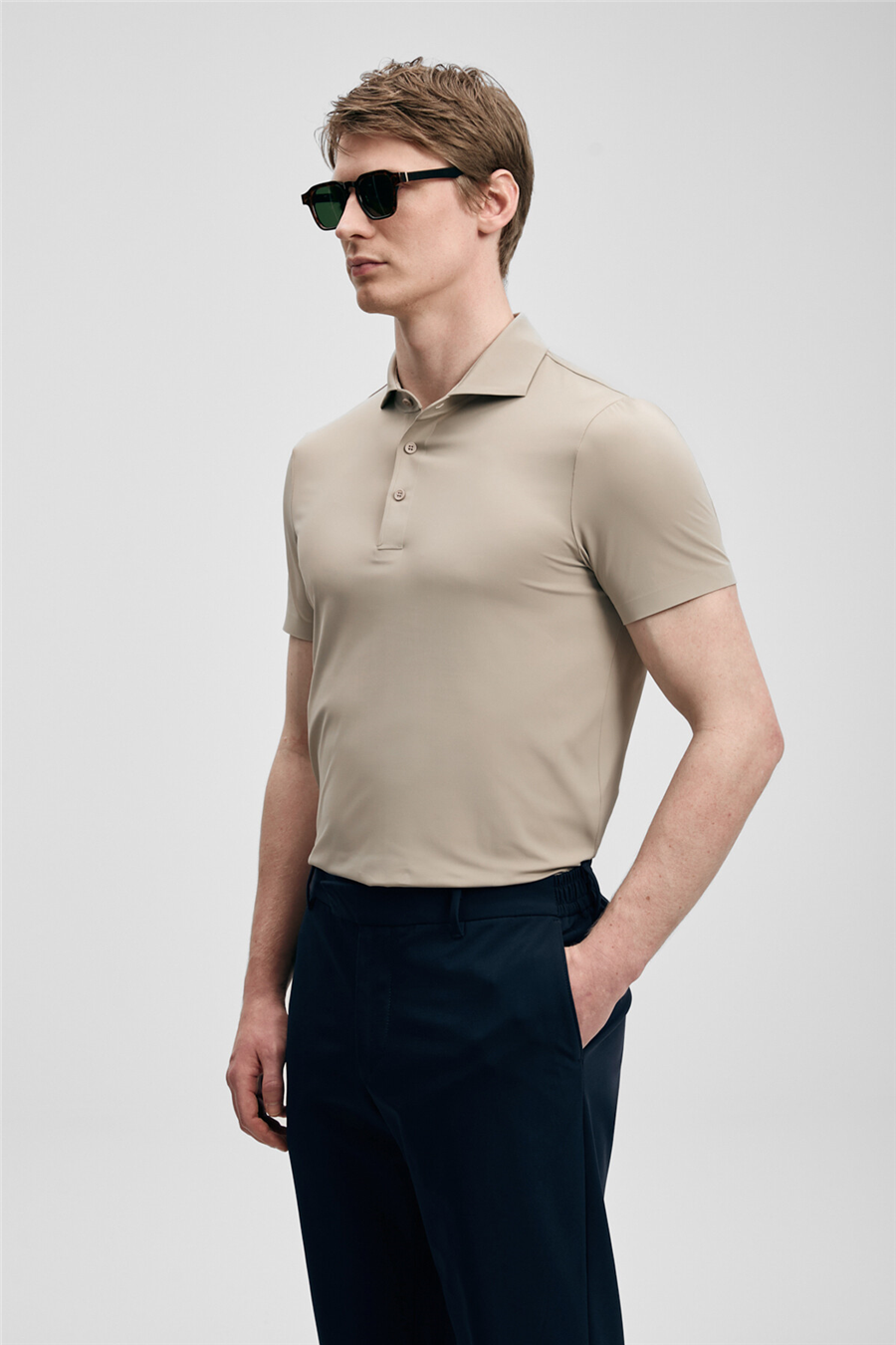 Lufian 111040240 Spencer Erkek Polo Tişört Toprak
