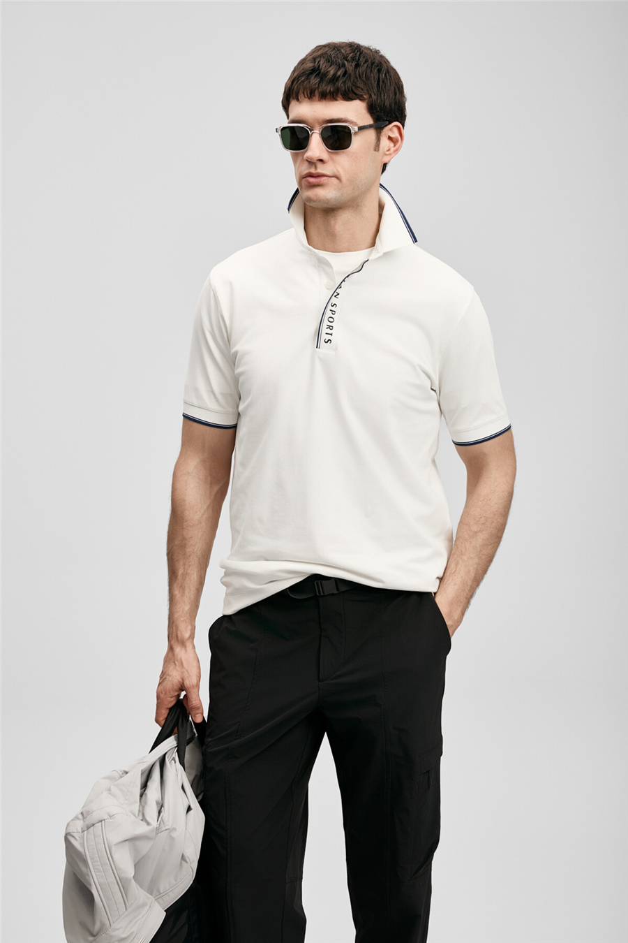 Lufian 111040252 Lord Erkek Polo Tişört Kırık Beyaz