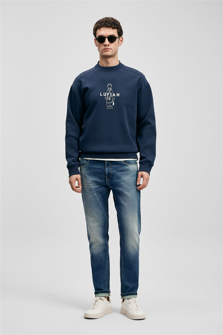 Lufian 111200226 Max Erkek Denim Pantolon Mavi