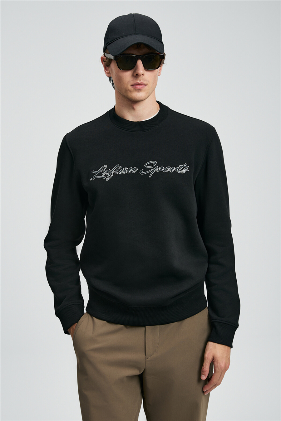 Lufian 112030170 Loved Erkek Sweatshirt Siyah
