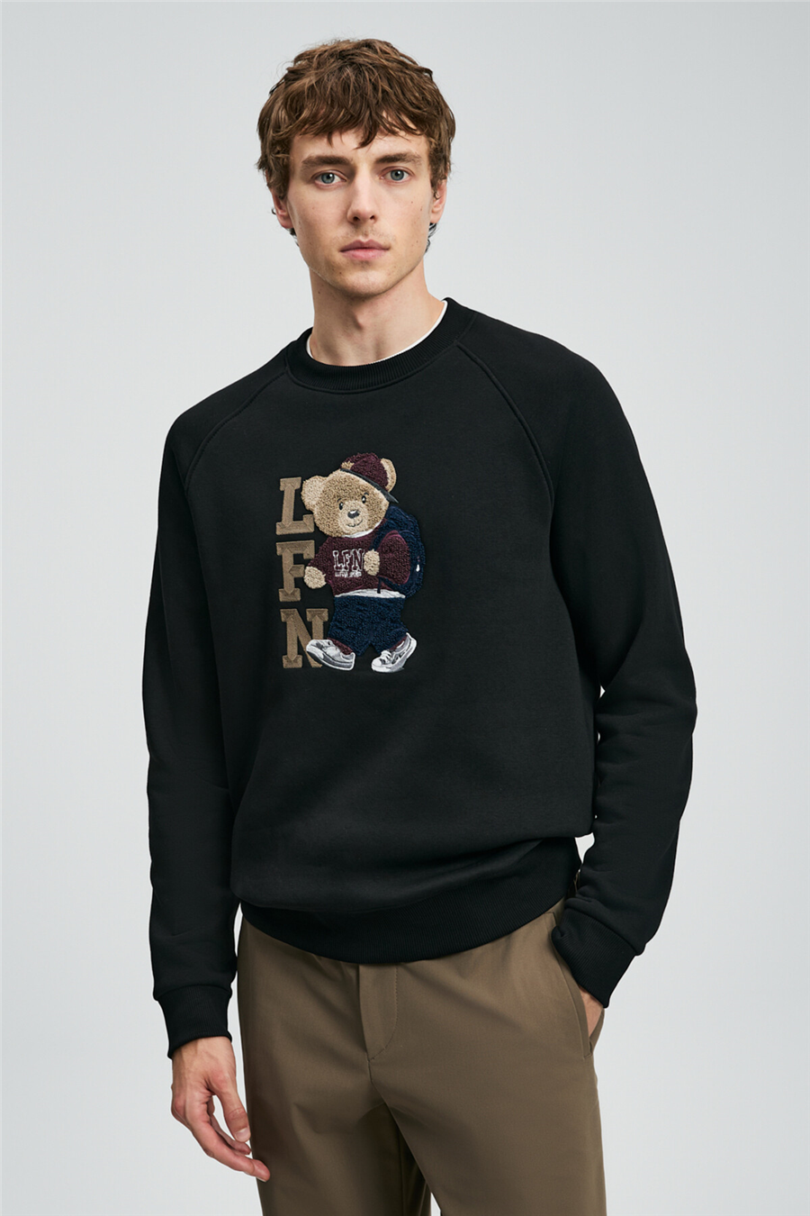 Lufian 112030172 Storm Erkek Sweatshirt Siyah