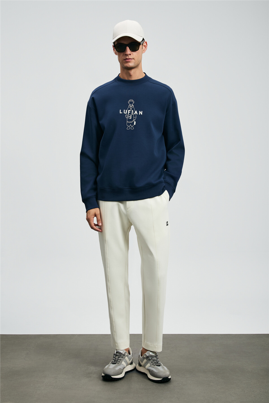 Lufian 112030175 Simba Erkek Sweatshirt Lacivert