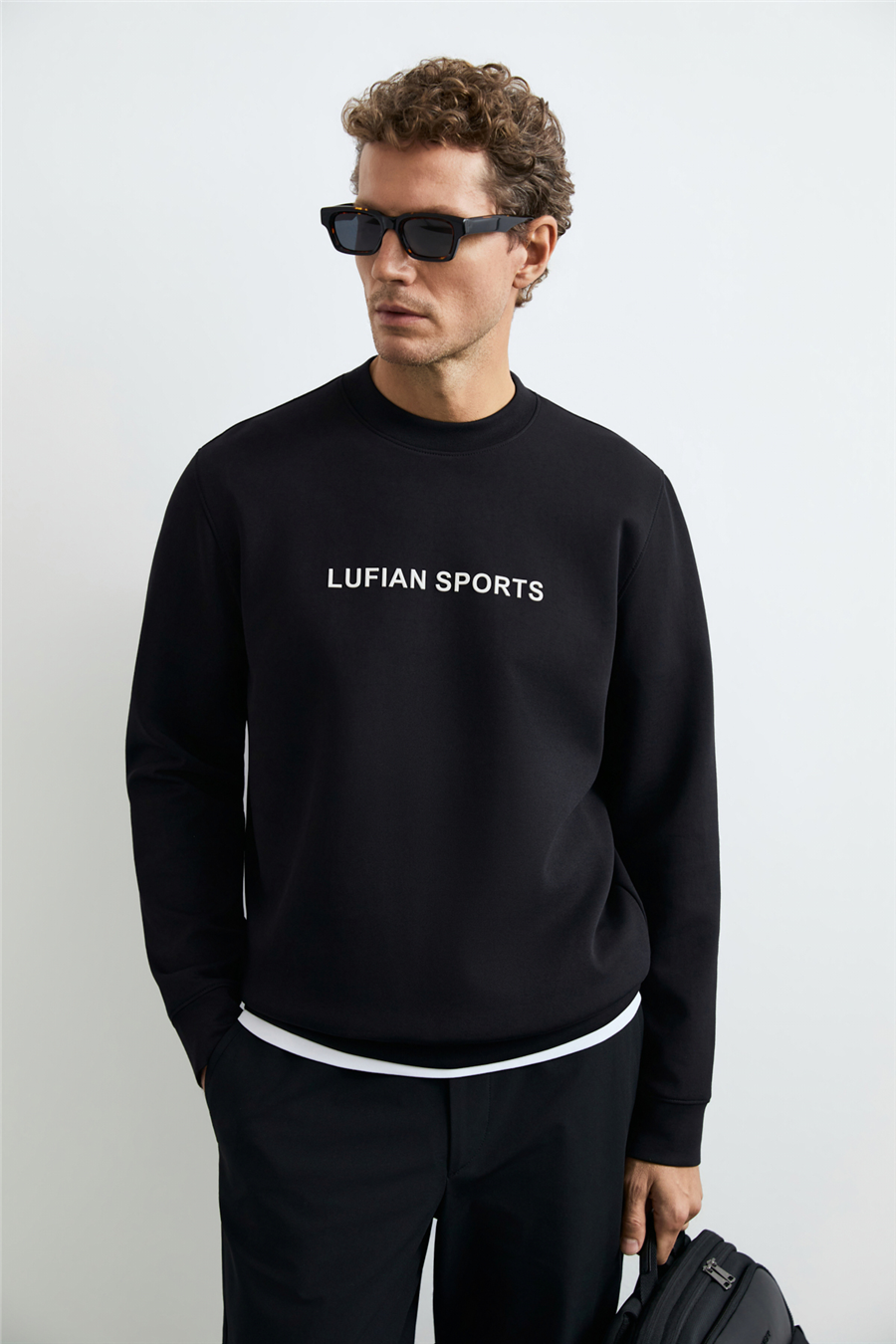 Lufian 112030195  Rowan Erkek Sweatshirt Siyah