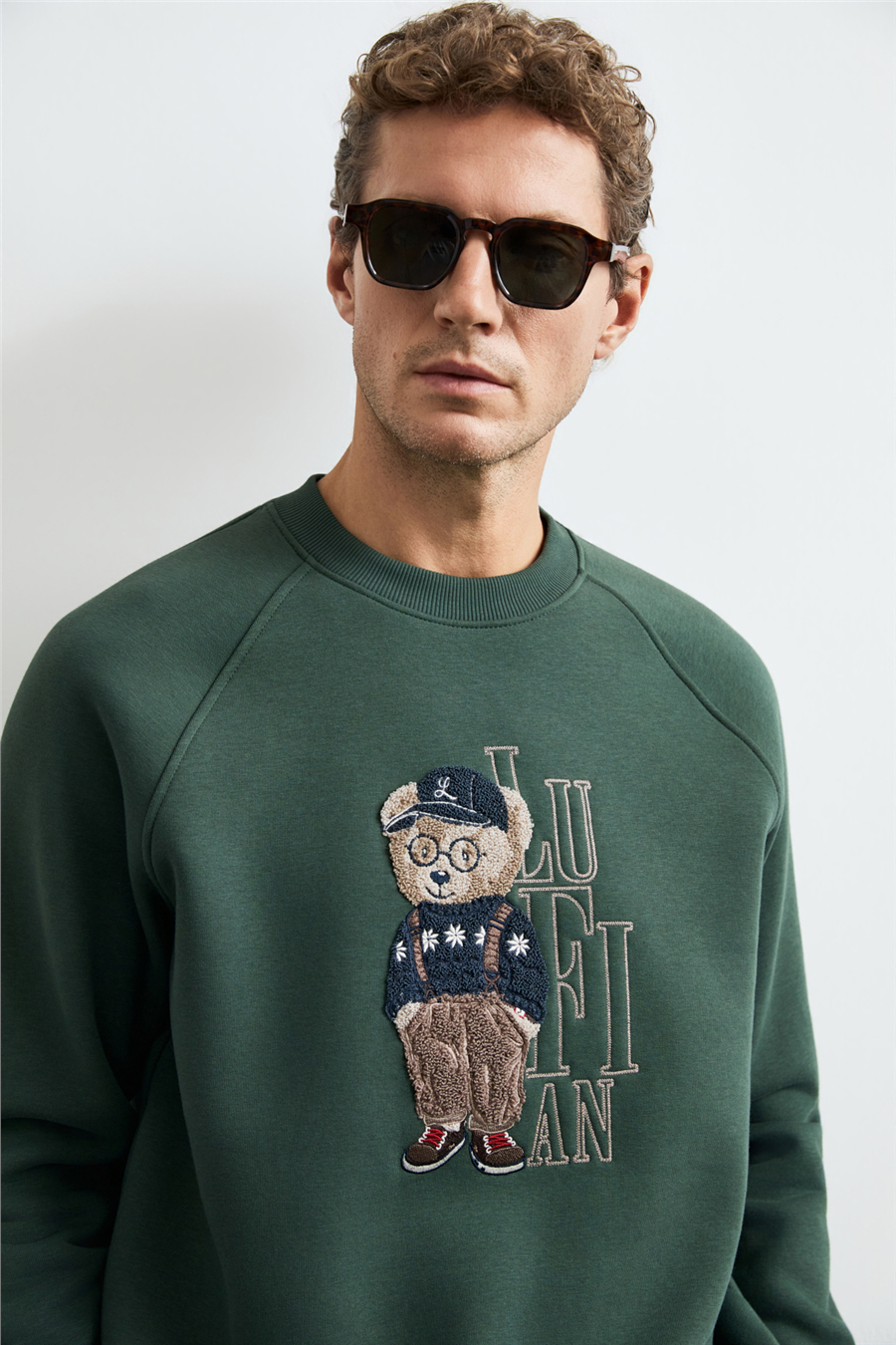 Lufian 112030204 Storm Erkek Sweatshirt Yeşil