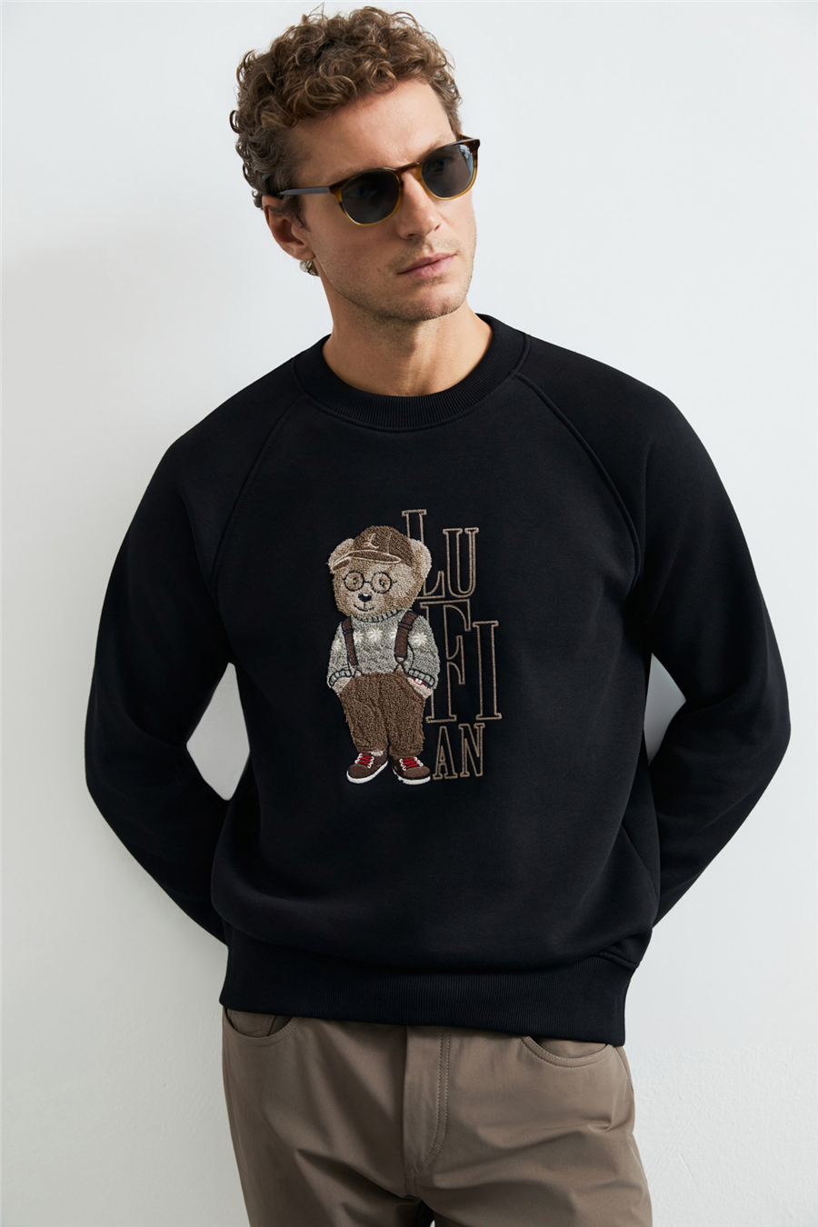 Lufian 112030204 Storm Erkek Sweatshirt Siyah