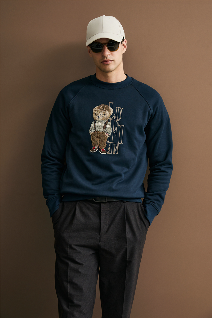 Lufian 112030204 Storm Erkek Sweatshirt Lacivert