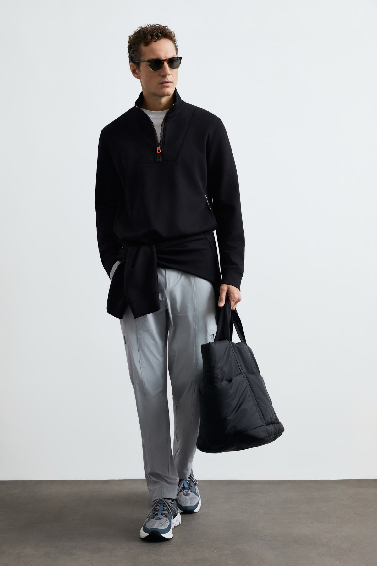Lufian 112030206 Wyatt Erkek Sweatshirt Siyah