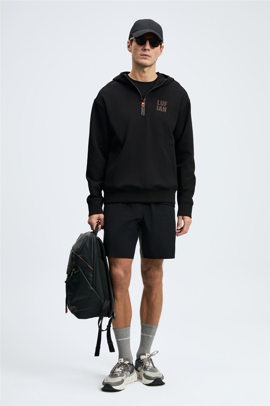 Lufian 112030216 Grayson Erkek Sweatshirt Siyah