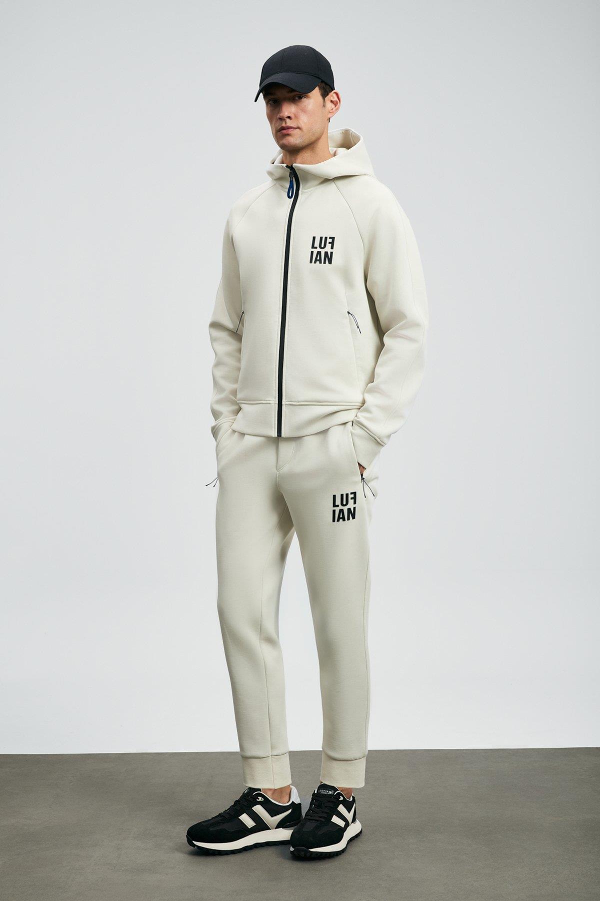 Lufian Ice Erkek Eşofman Üst Kırık Beyaz