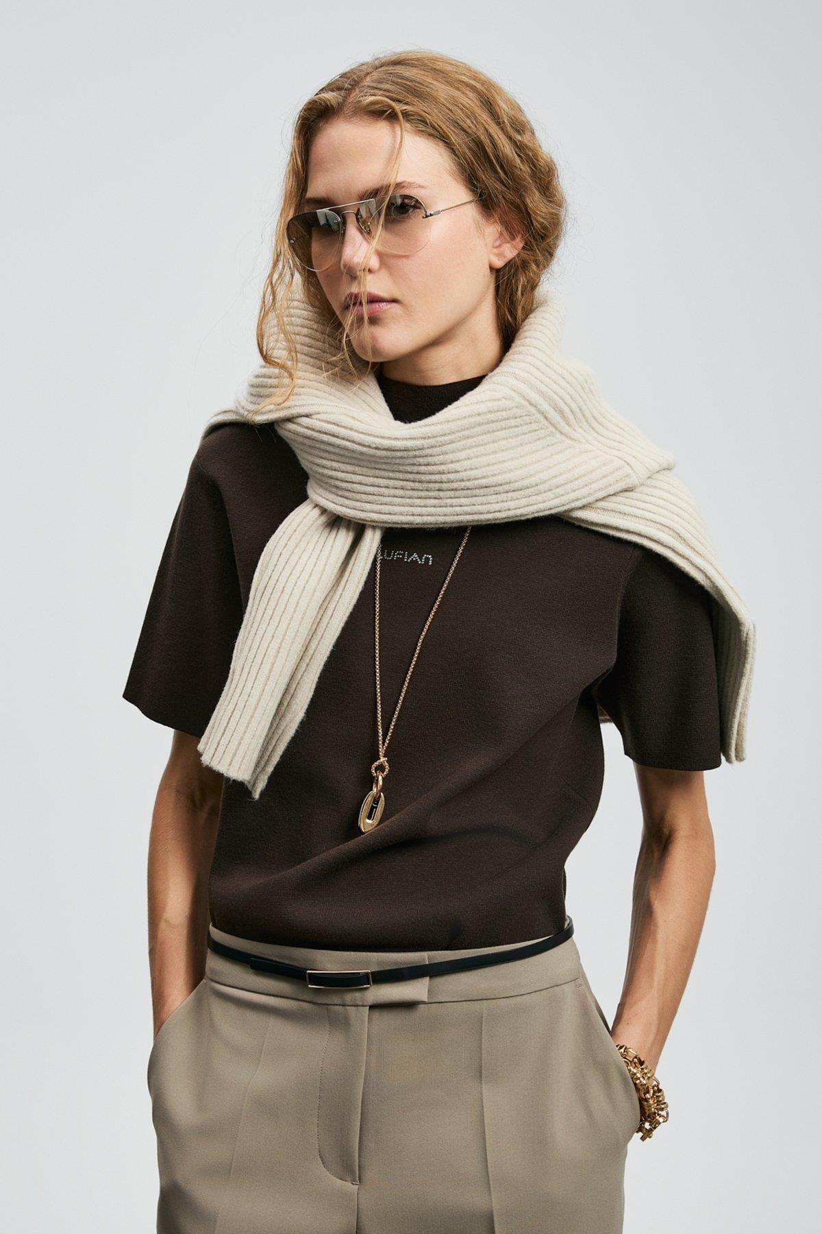 Lufian Jessıca Kadın Kazak Kahverengi