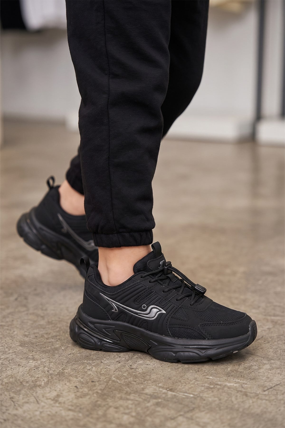 Pepino 2348 Çocuk Sneakers Ayakkabı Siyah - Füme