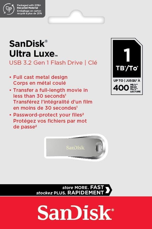 SanDisk Ultra Luxe 1TB USB 3.2 Gen 1 150 MB/s Flash Bellek SDCZ74-1T00-G46