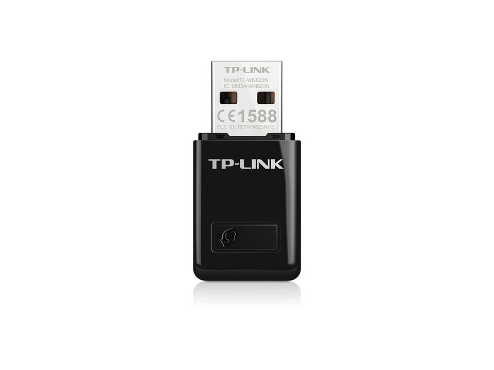 TP-Link TL-WN823N, N300 Mbps, Windows, Mac OS ve Linux Destekli, Mini Kablosuz USB Adaptör