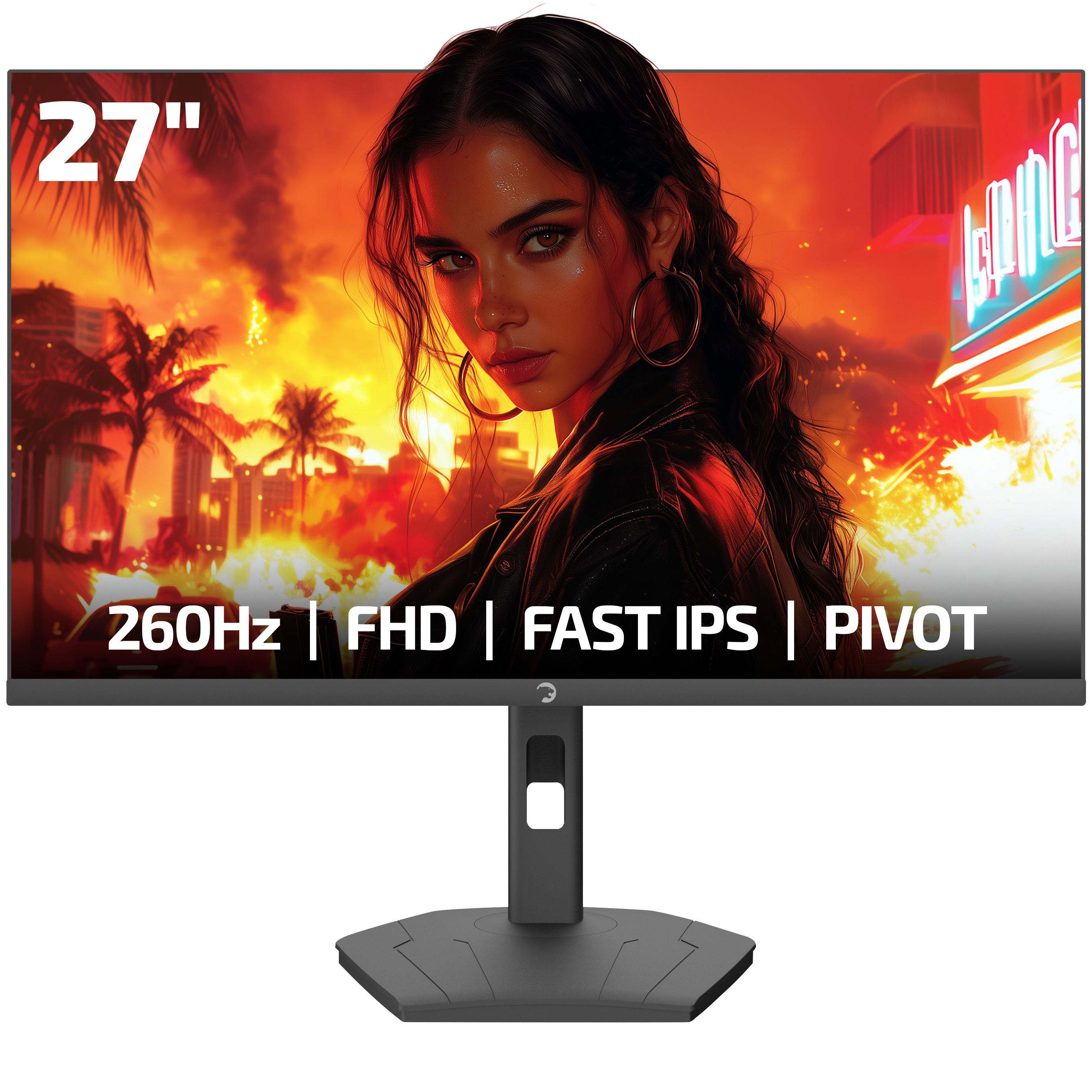 Gamepower Lunis L60 27 280Hz 0.5ms Fast IPS Fhd Rgb Pivot Gaming Monitör
