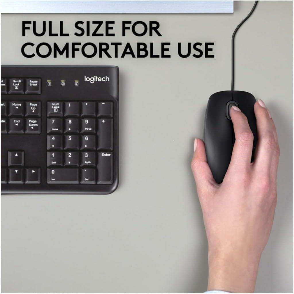 Logitech B110 Siyah Silent (Sessiz) Kablolu Optik USB Mouse  910-005508