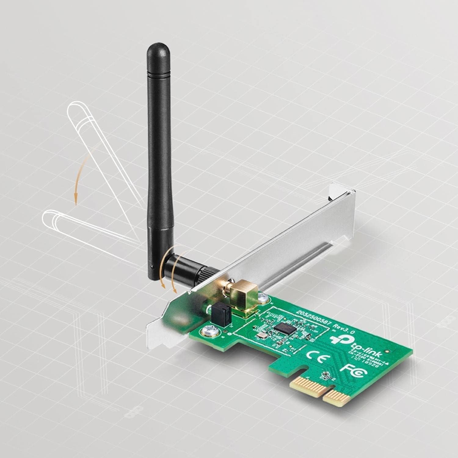TP-Link TL-WN781ND 150 Mbps Kablosuz PCIe Adaptör PCI Express Uyumlu WPA/WPA2 Güvenlik