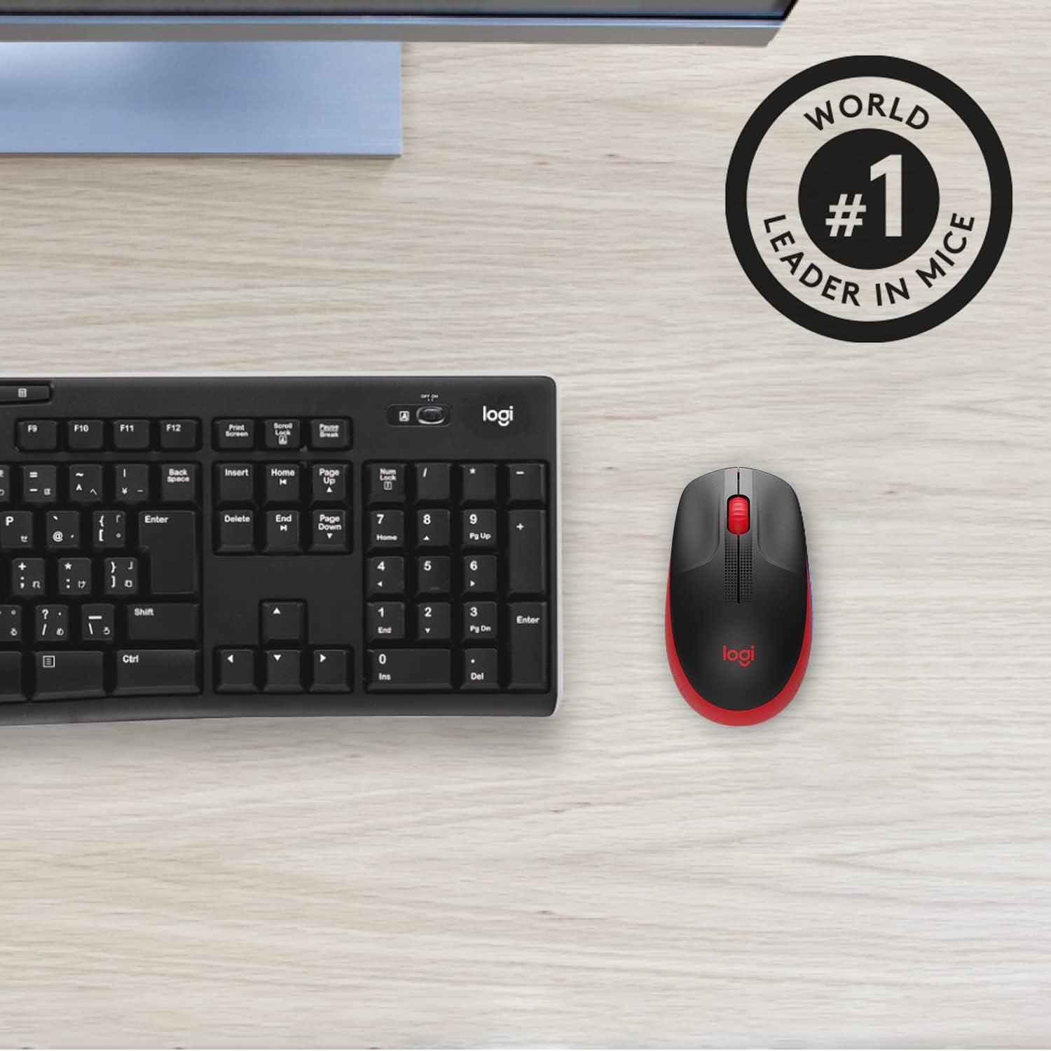 Logitech M190 Kablosuz Optik Mouse - Kırmızı 910-005908