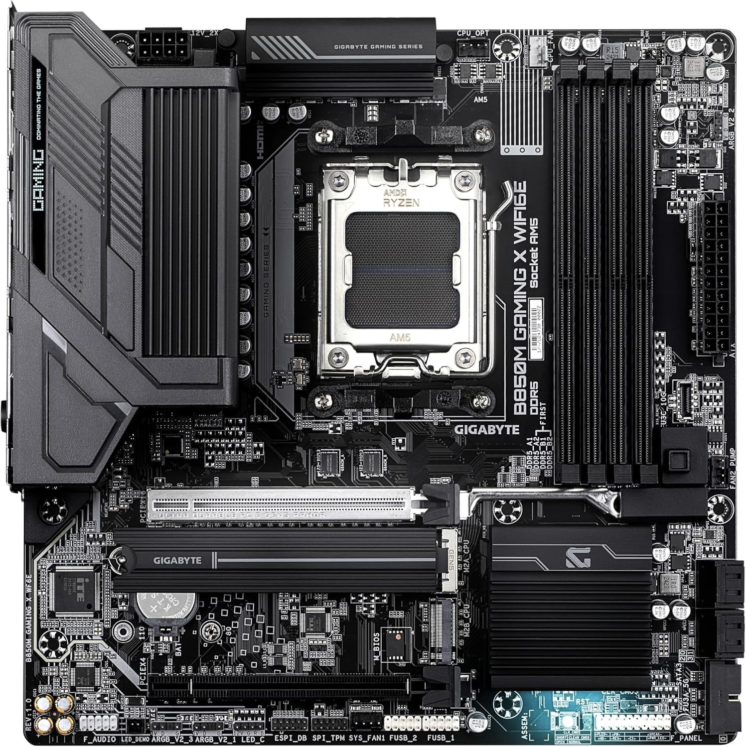 Gigabyte B850M Gaming X Wi-Fi 6E AM5 Soket mATX Anakart B850M-GAM-X-WF6E