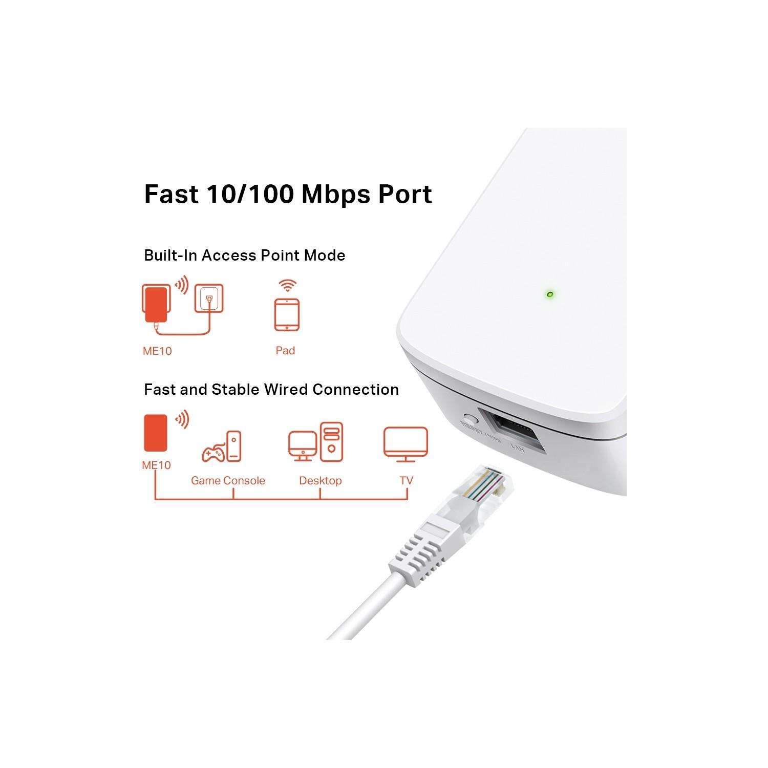 Mercusys ME10 300 Mbps Wi-Fi Menzil Genişletici 