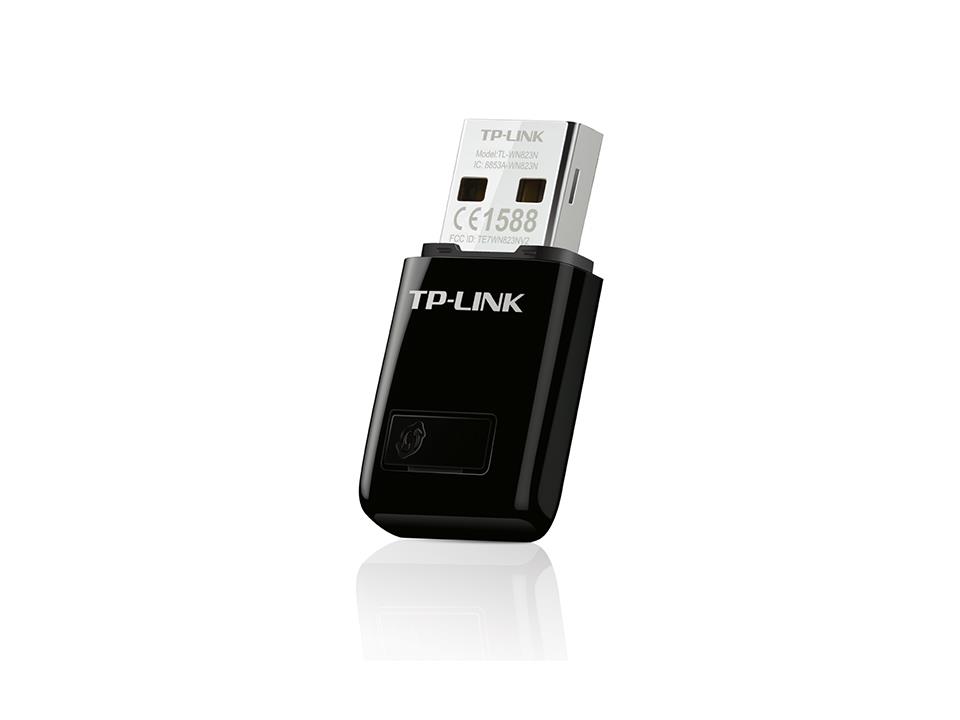 TP-Link TL-WN823N, N300 Mbps, Windows, Mac OS ve Linux Destekli, Mini Kablosuz USB Adaptör