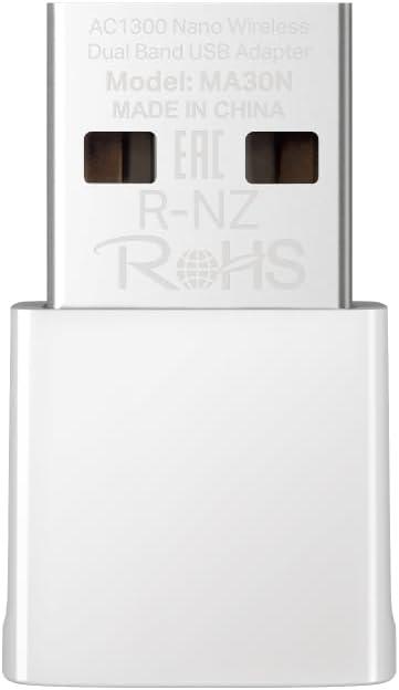 Mercusys MA30N AC1300 Mbps Dual-Band Wi-Fi 5 Nano USB Adaptör MU-MIMO Tak & Çalıştır
