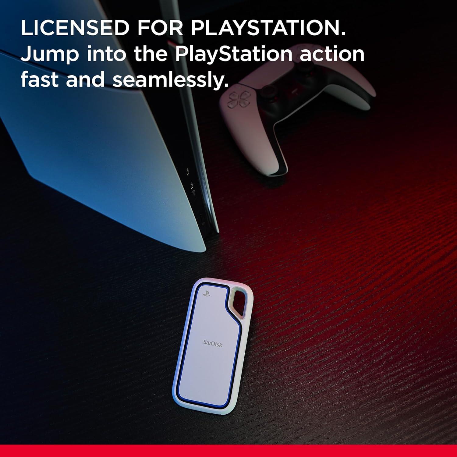 SanDisk Extreme 1TB 1000MB/S USB 3.2 Gen 2 Playstation 5 ve Pc Uyumlu Resmi Lisanslı Taşınabilir SSD