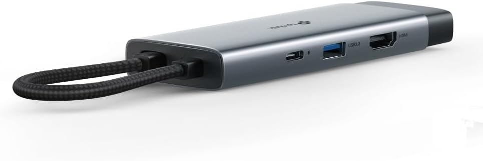 Tp-Link UH7021C Usb-C 7’si 1 Arada Hub 4K@60Hz Hdmı, 100W Pd, 3× USB 3.0, Sd & Microsd Uhs-I Dönştrc