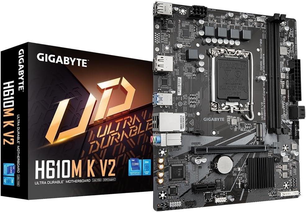 Gigabyte H610M K V2 4800MHz DDR5 LGA1700 mATX Anakart H610M-K-V2