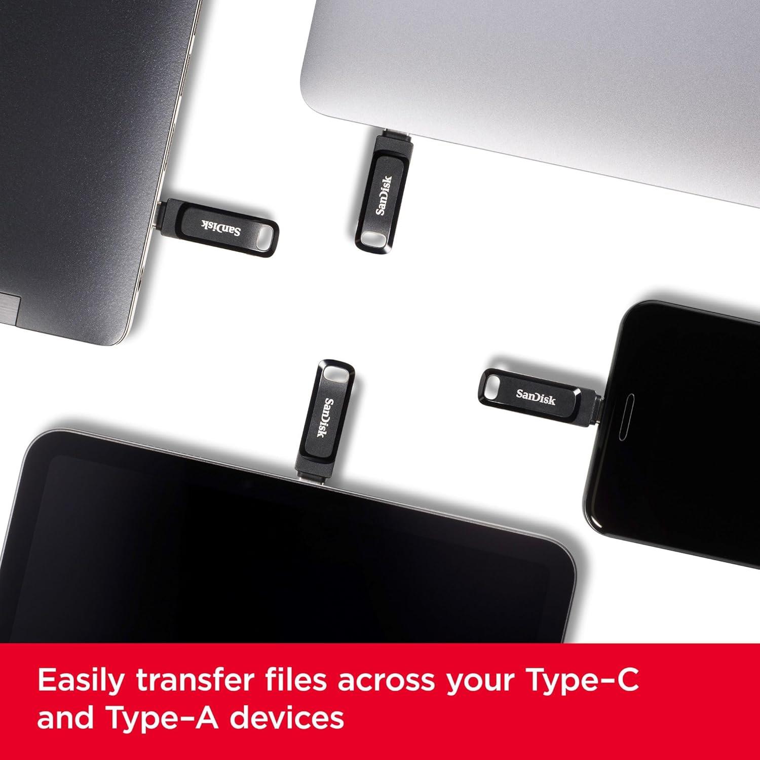 SanDisk Ultra Dual Drive Go Type-C 128GB USB Flash Bellek SDDDC3-128G-G46