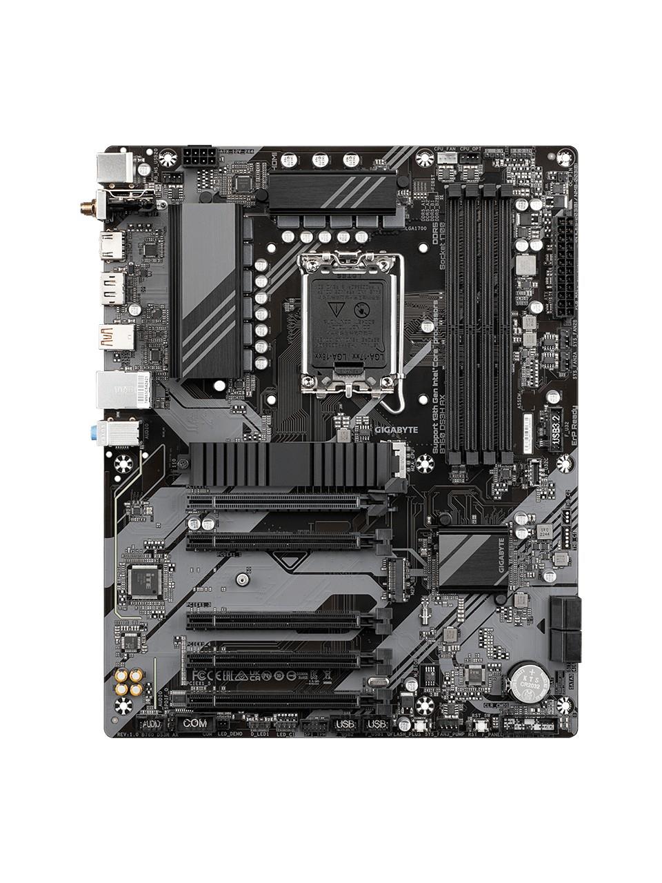 Gigabyte B760 DS3H AX DDR5 7600Mhz (OC) M.2 HDMI DP 1GbE Lan Wi Fi 6E ATX Soket 1700 Anakart