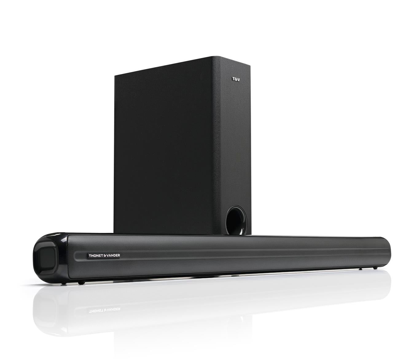 Thonet & Vander Kino 150W RMS Soundbar + Subwoofer 2.1 Hoparlör Bluetooth HDMI Uzaktan Kumanda