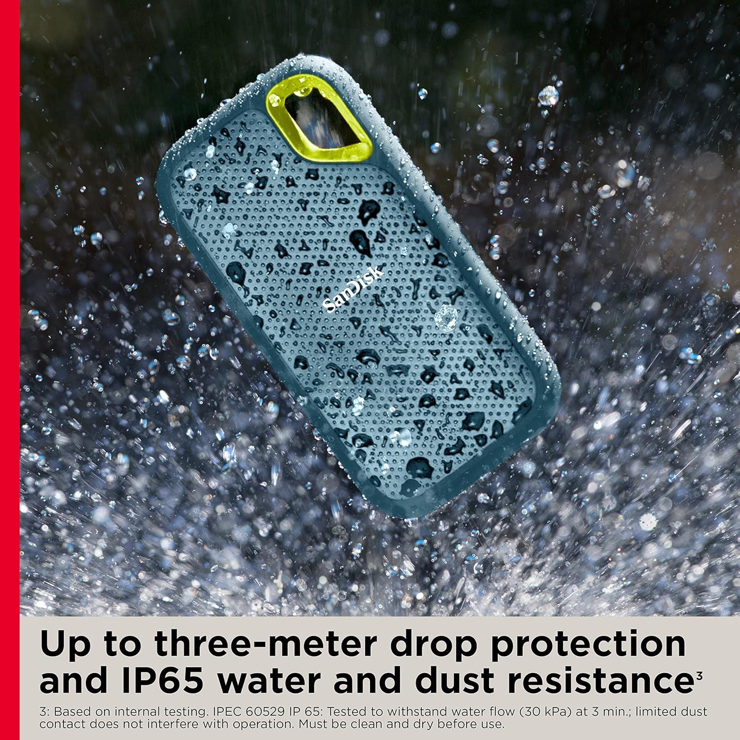 SanDisk Extreme 1TB V2 Taşınabilir SSD Bellek (Yeşil) SDSSDE61-1T00-G25M