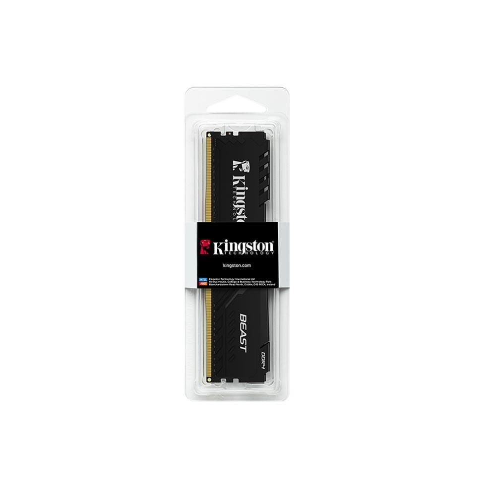 Kingston Beast Black 16GB 3200MT/s DDR4 CL16 DIMM KF432C16BB/16TR Masaüstü Bellek