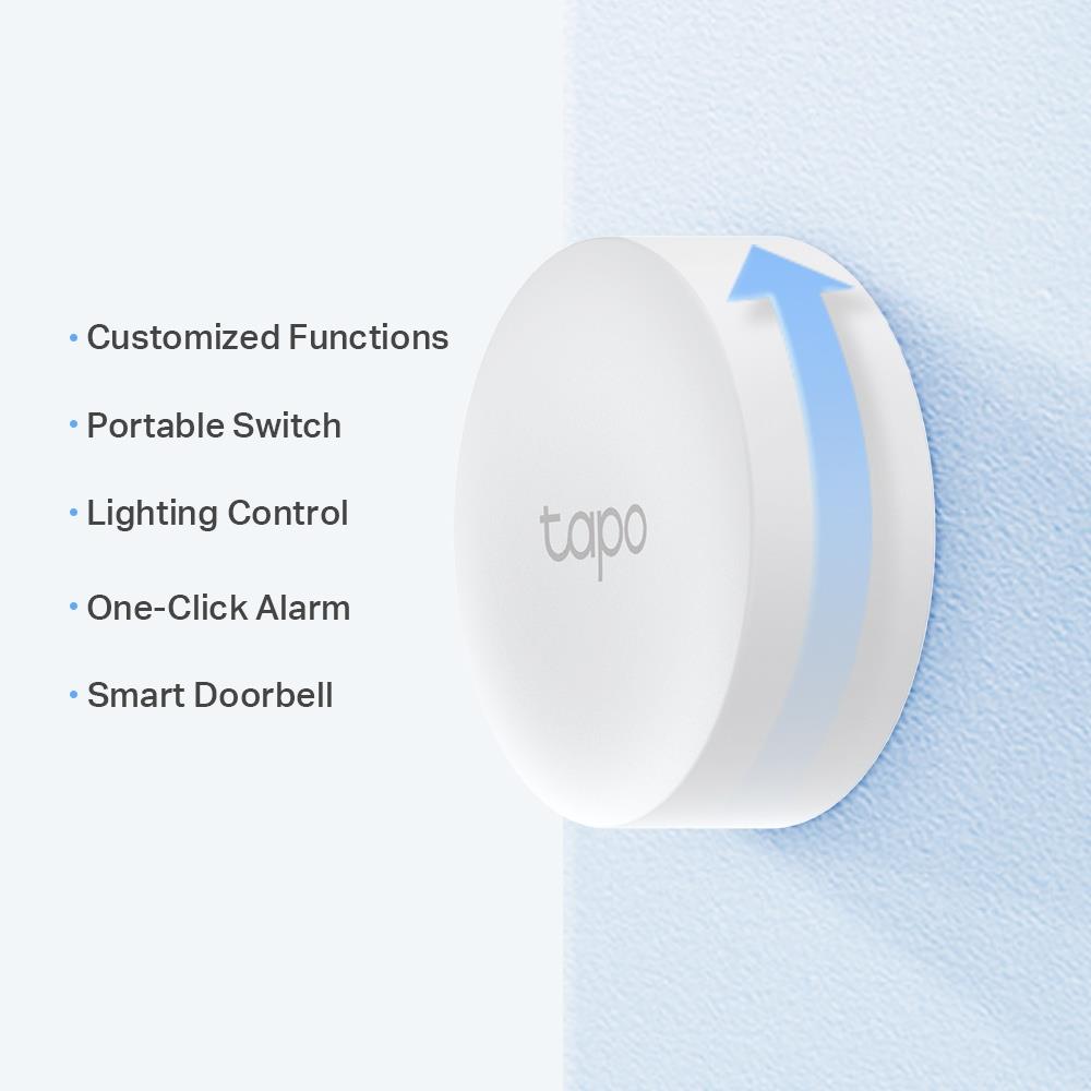 TP-LINK Tapo S200B, Akıllı Buton, Özelleştirilmiş Eylemler, Akıllı Kontrol, Tek Tıklamayla Alarm 