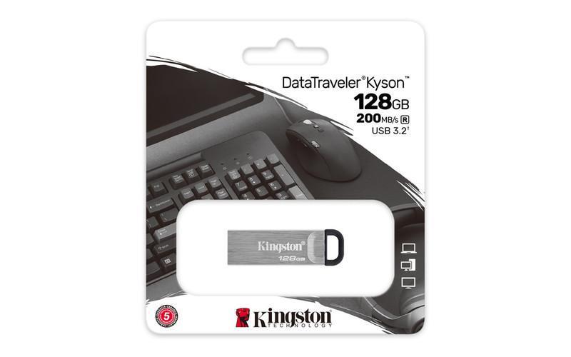 Kingston 128GB DT Kyson USB3.2 USB Bellek - DTKN/128GB