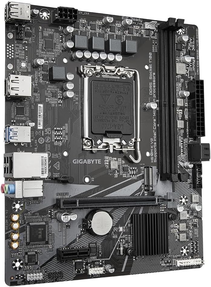 Gigabyte H610M K V2 4800MHz DDR5 LGA1700 mATX Anakart H610M-K-V2