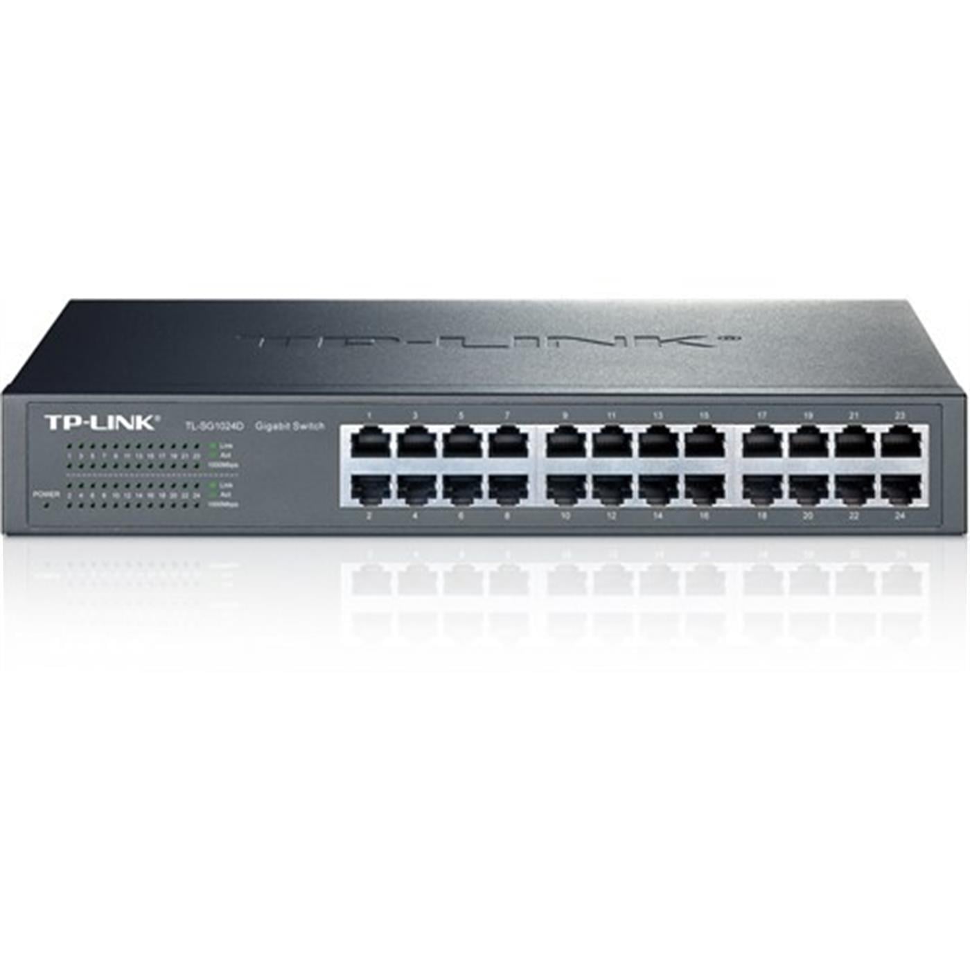 TP-LINK 24-Port 10/100/1000Mbps Tak ve Kullan % 40 Enerji Tasarruflu Gigabit Switch