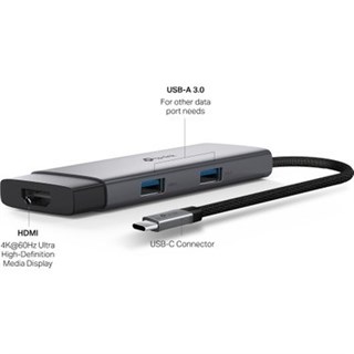 TP-Link UH5020C | USB-C 5-in-1 Hub | 4K@60Hz HDMI | 100W Hızlı Şarj | 2× USB-A Port | 1× USB-C Port | Tak & Çalıştır