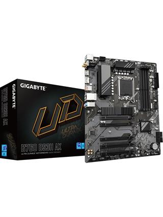 Gigabyte B760 DS3H AX DDR5 7600Mhz (OC) M.2 HDMI DP 1GbE Lan Wi Fi 6E ATX Soket 1700 Anakart