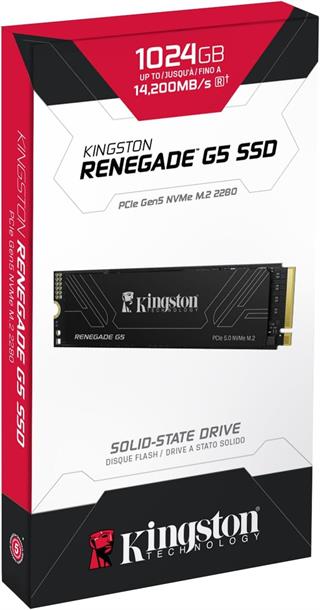 Kingston Renegade G5 1TB 14200-11000MB/S M2 Nvme Gen5 SSD Bellek - SRNG2S/1T0