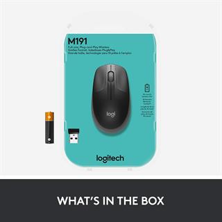 Logitech M190 Kablosuz Optik Mouse - Kömür Siyahı 910-005905