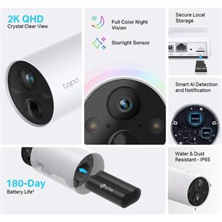 TP-LINK Tapo C420S2, 2K QHD Kablosuz Bataryalı Güvenlik Kamerası
