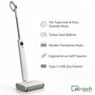 Eo-Tech DW200 Kablosuz Şarjlı Mop