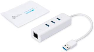 TP-LINK UE330, USB 3.0 3-Port Hub ve Gigabit Ethernet Adaptör