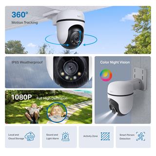 Tp-Link Tapo C500 V2 Spot Işıklı ve Renkli Gece Görüşü Dış Mekan Yatay/dikey Wi-Fi Güvenlik Kamerası