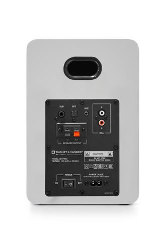 Thonet & Vander Vertrag Gen2 80W RMS Hoparlör 2.0 Bluetooh 5.0 RCA Optik Beyaz Renk